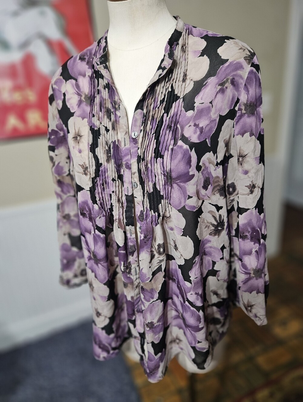 American Living Floral Top XS
